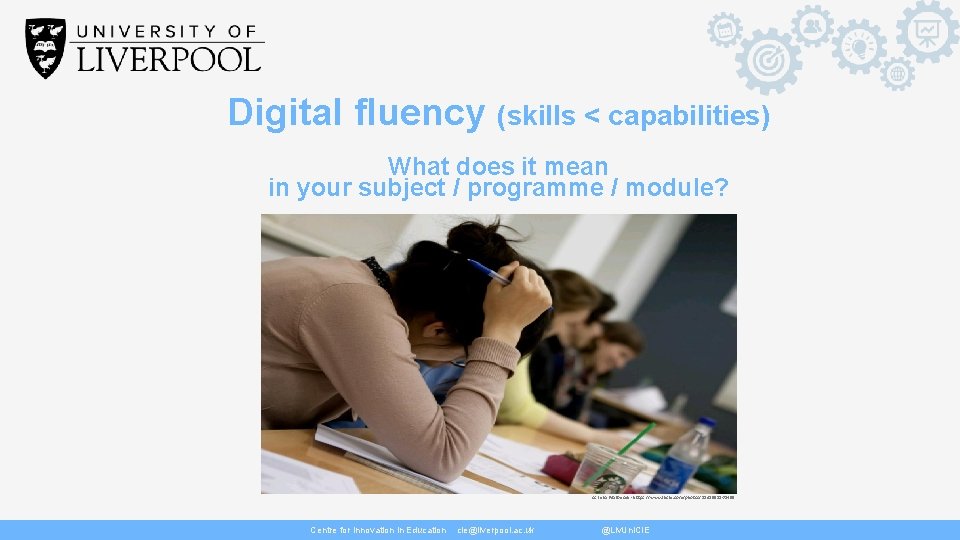 Digital fluency (skills < capabilities) What does it mean in your subject / programme