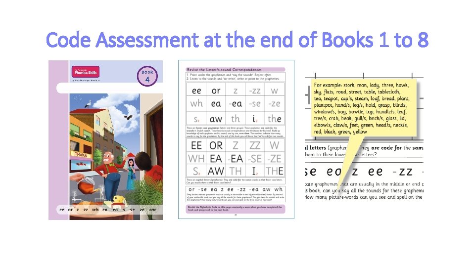 Code Assessment at the end of Books 1 to 8 