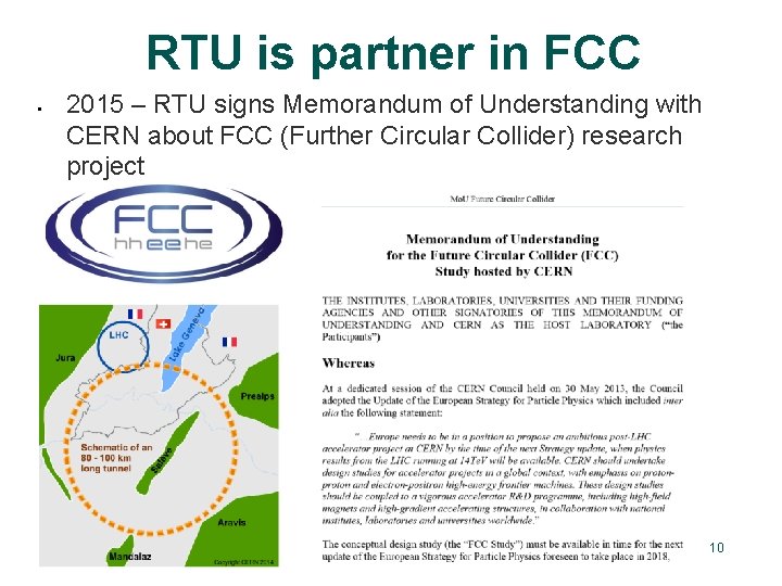 RTU is partner in FCC 2015 – RTU signs Memorandum of Understanding with CERN