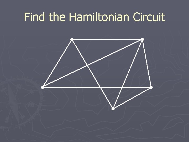 Find the Hamiltonian Circuit 