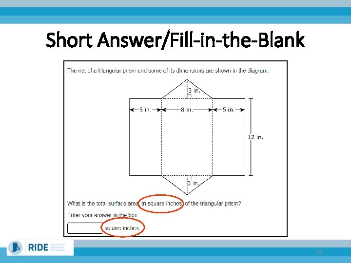 Short Answer/Fill-in-the-Blank 11 