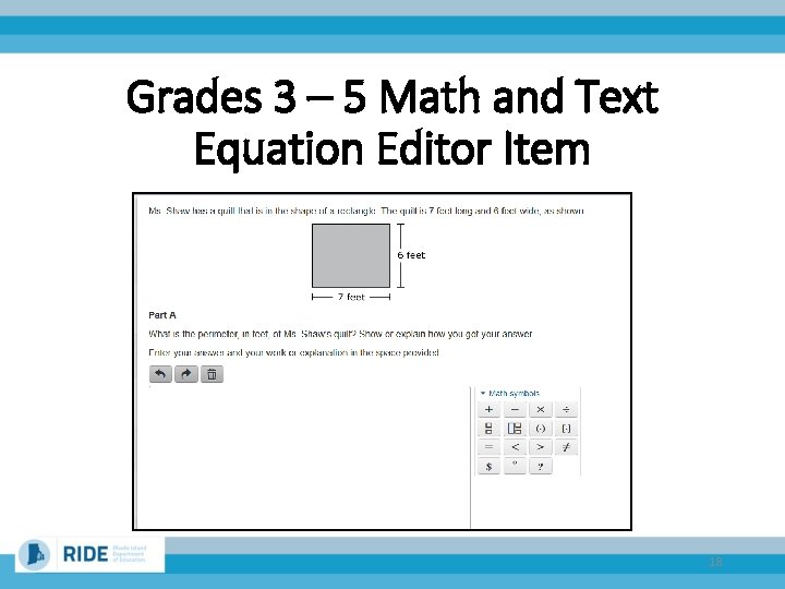 Grades 3 – 5 Math and Text Equation Editor Item 18 