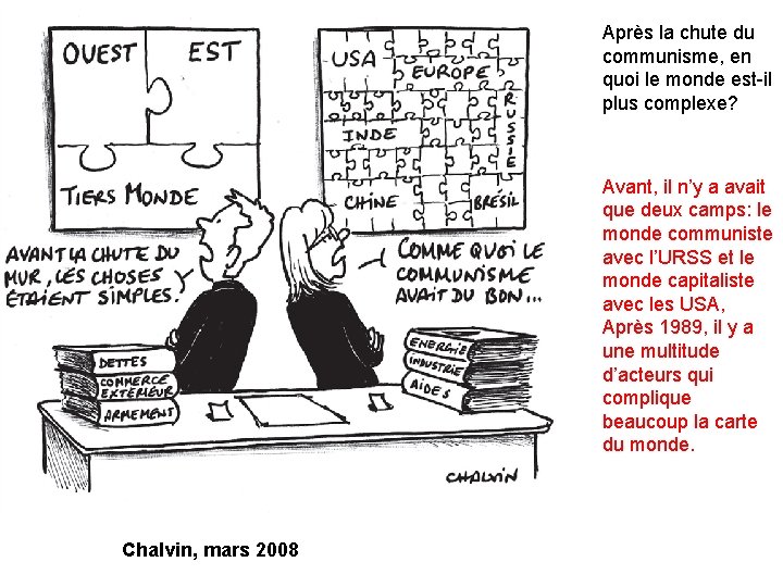 Après la chute du communisme, en quoi le monde est-il plus complexe? Avant, il
