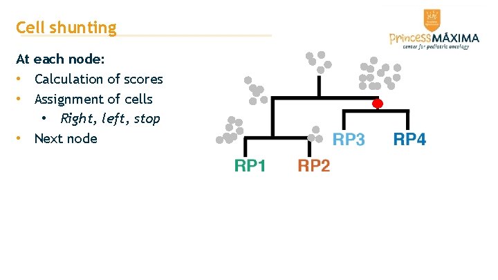Cell shunting At each node: • Calculation of scores • Assignment of cells • Cell shunting At each node: • Calculation of scores • Assignment of cells •