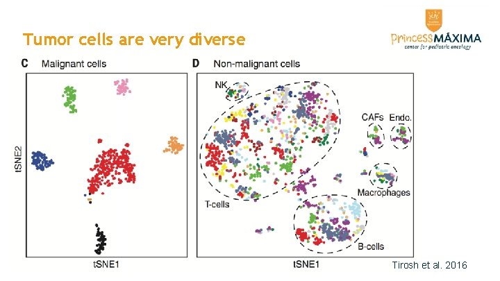 Tumor cells are very diverse Tirosh et al. 2016 Tumor cells are very diverse Tirosh et al. 2016