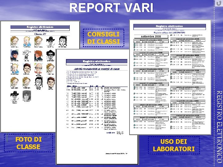 REPORT VARI CONSIGLI DI CLASSI USO DEI LABORATORI REGISTRO ELETTRONICO FOTO DI CLASSE 