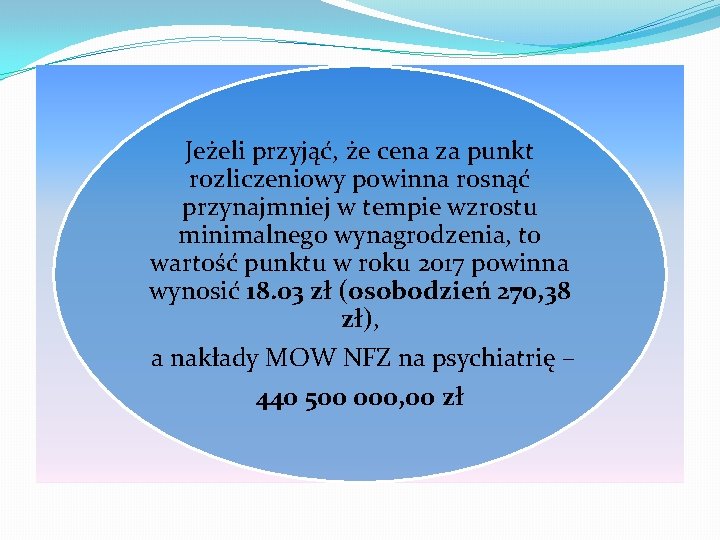 Jeżeli przyjąć, że cena za punkt rozliczeniowy powinna rosnąć przynajmniej w tempie wzrostu minimalnego