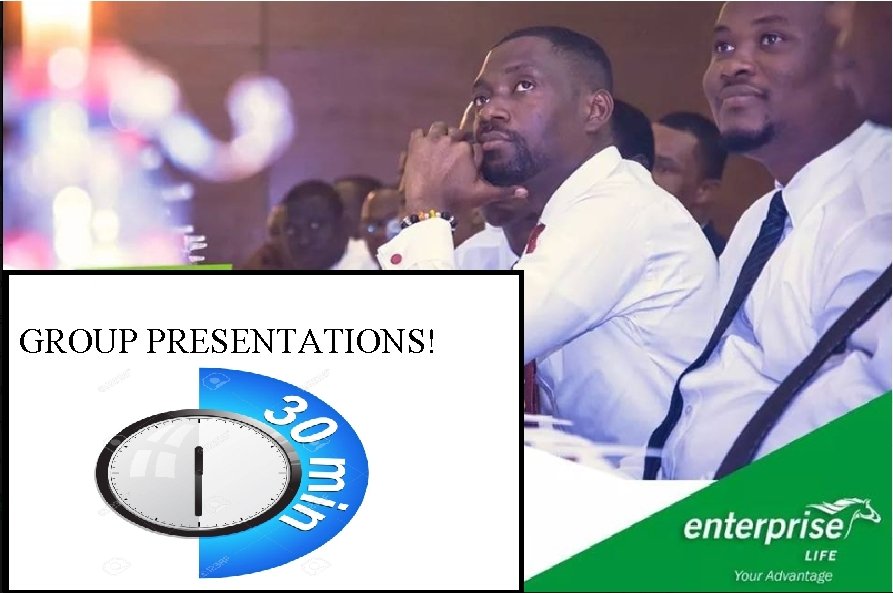 GROUP PRESENTATIONS! 