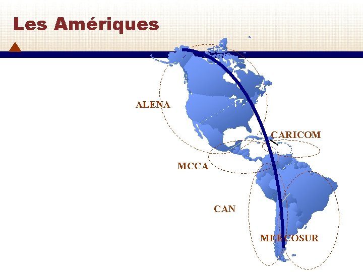 Les Amériques ALENA CARICOM MCCA CAN MERCOSUR 