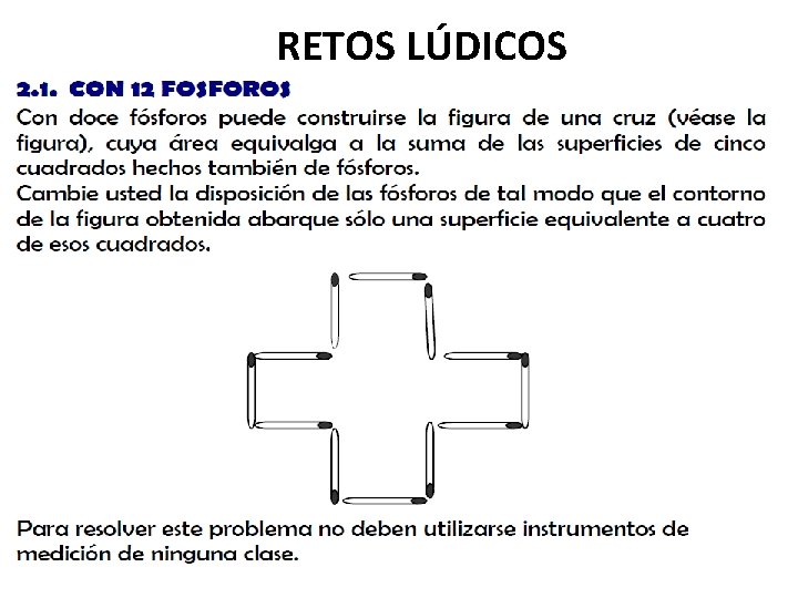 RETOS LÚDICOS 