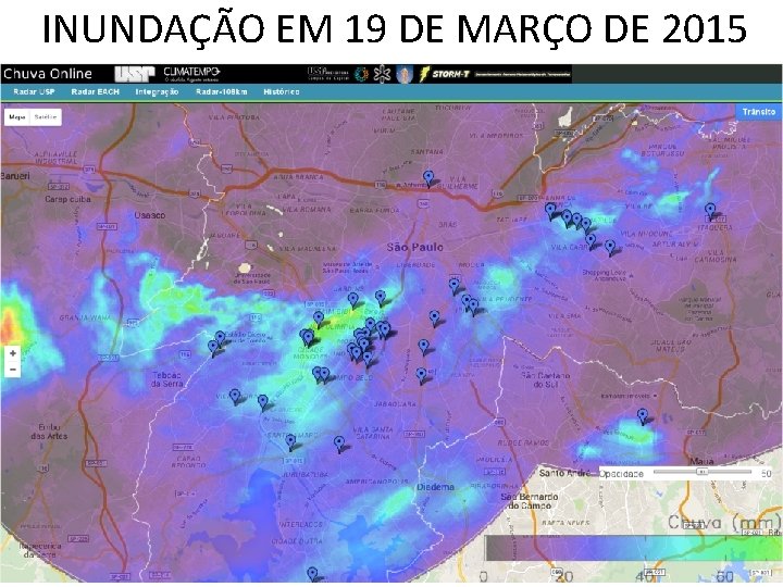 INUNDAÇÃO EM 19 DE MARÇO DE 2015 