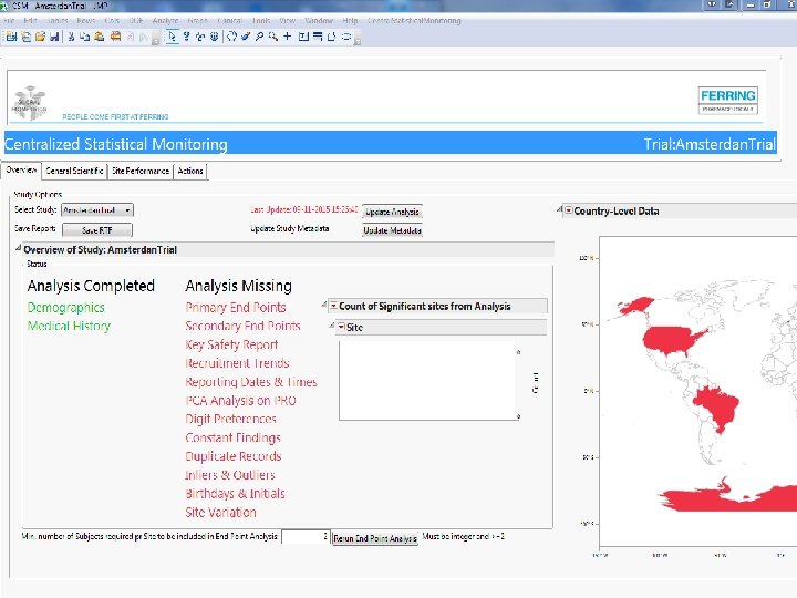 Screenshots of SAS JMP CSM template 