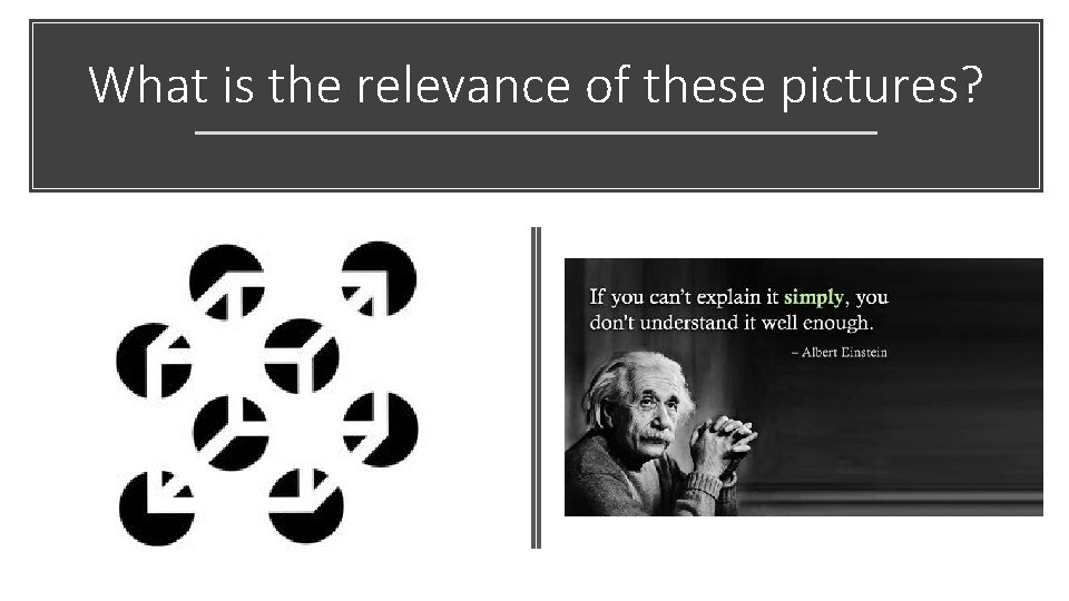 What is the relevance of these pictures? What is the relevance of these pictures?