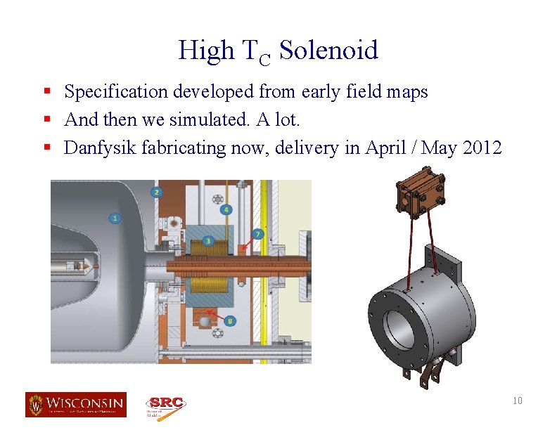 High TC Solenoid § Specification developed from early field maps § And then we