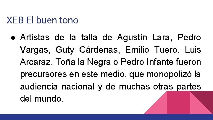 XEB El buen tono ● Artistas de la talla de Agustín Lara, Pedro Vargas, XEB El buen tono ● Artistas de la talla de Agustín Lara, Pedro Vargas,