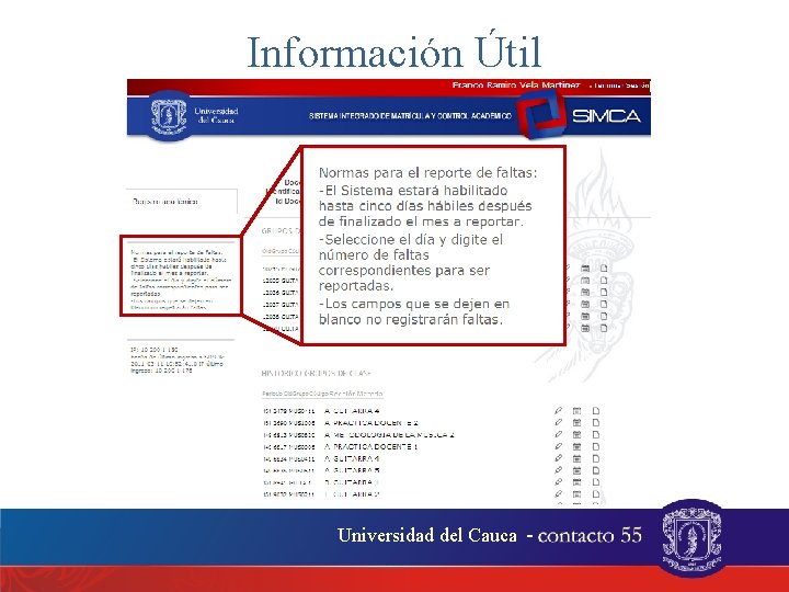 Información Útil Universidad del Cauca - . 