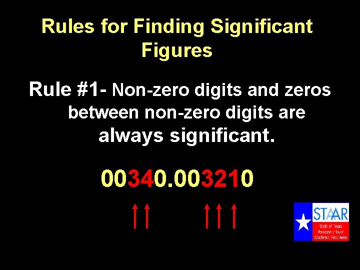 Rules for Finding Significant Figures Rule #1 - Non-zero digits and zeros between non-zero