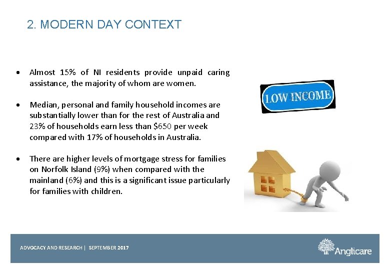 2. MODERN DAY CONTEXT Almost 15% of NI residents provide unpaid caring assistance, the