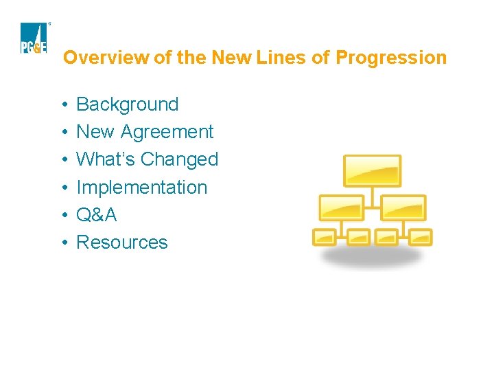 Overview of the New Lines of Progression • • • Background New Agreement What’s