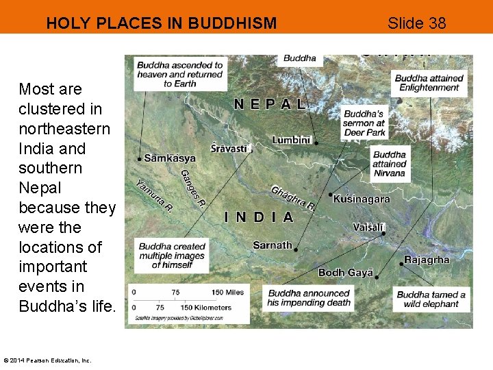 HOLY PLACES IN BUDDHISM Most are clustered in northeastern India and southern Nepal because