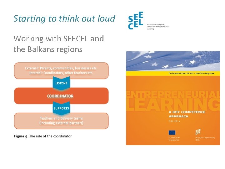 Starting to think out loud Working with SEECEL and the Balkans regions 