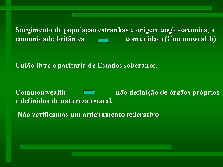 Surgimento de população estranhas a origem anglo-saxonica, a comunidade britânica comunidade(Commowealth) União livre e Surgimento de população estranhas a origem anglo-saxonica, a comunidade britânica comunidade(Commowealth) União livre e
