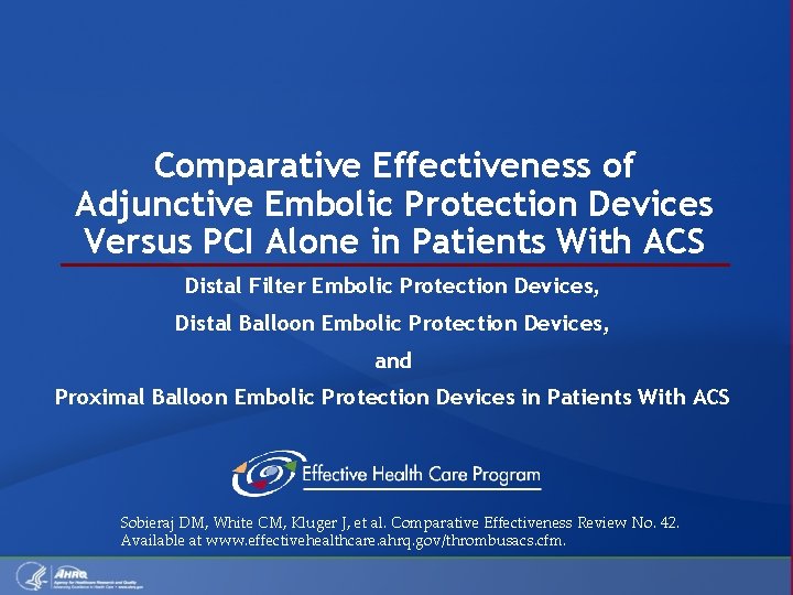 Comparative Effectiveness of Adjunctive Embolic Protection Devices Versus PCI Alone in Patients With ACS