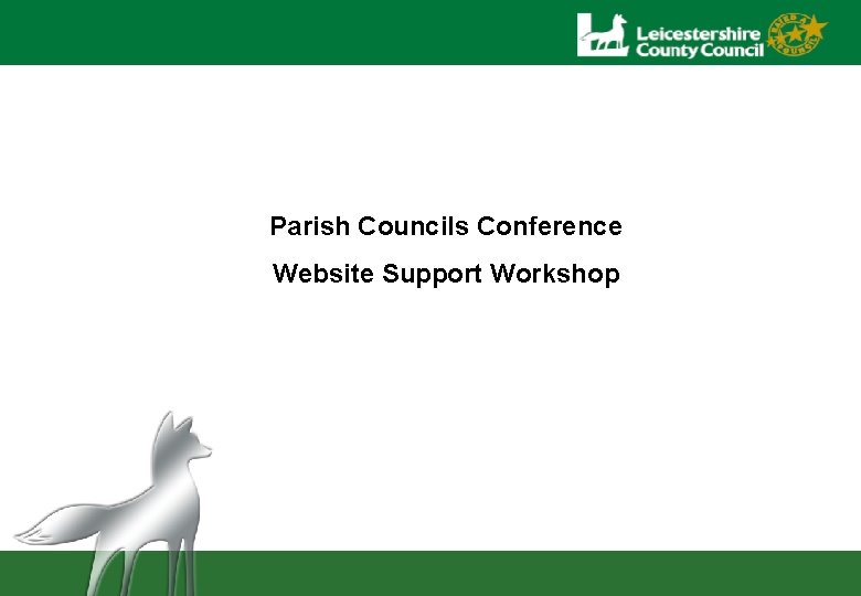 Parish Councils Conference Website Support Workshop 