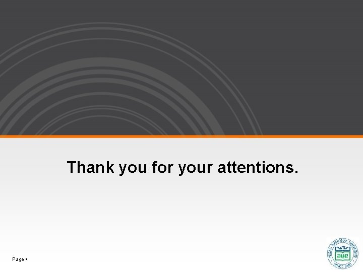 Thank you for your attentions. Page 