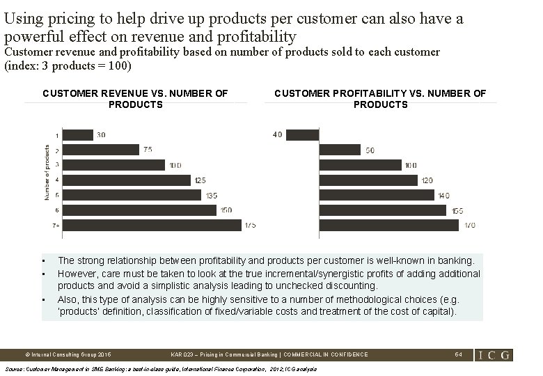 Using pricing to help drive up products per customer can also have a powerful