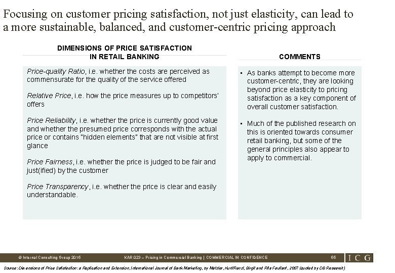 Focusing on customer pricing satisfaction, not just elasticity, can lead to a more sustainable,