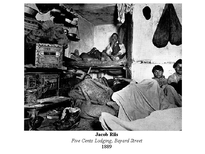 Jacob Riis Five Cents Lodging, Bayard Street 1889 