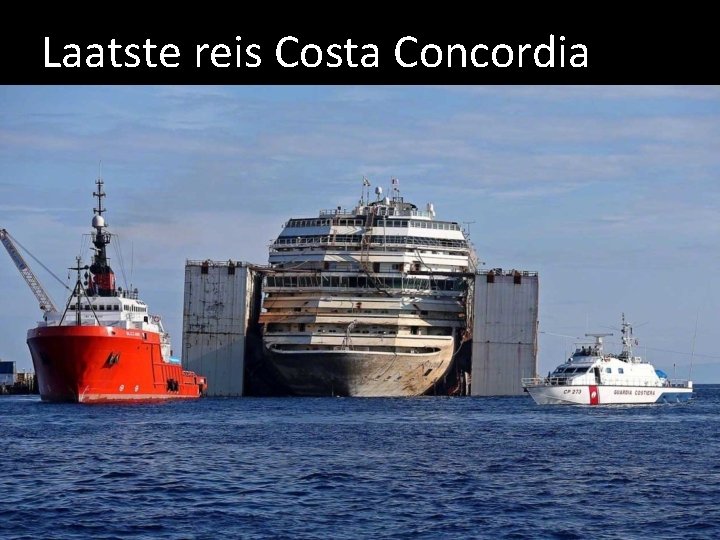 Laatste reis Costa Concordia 