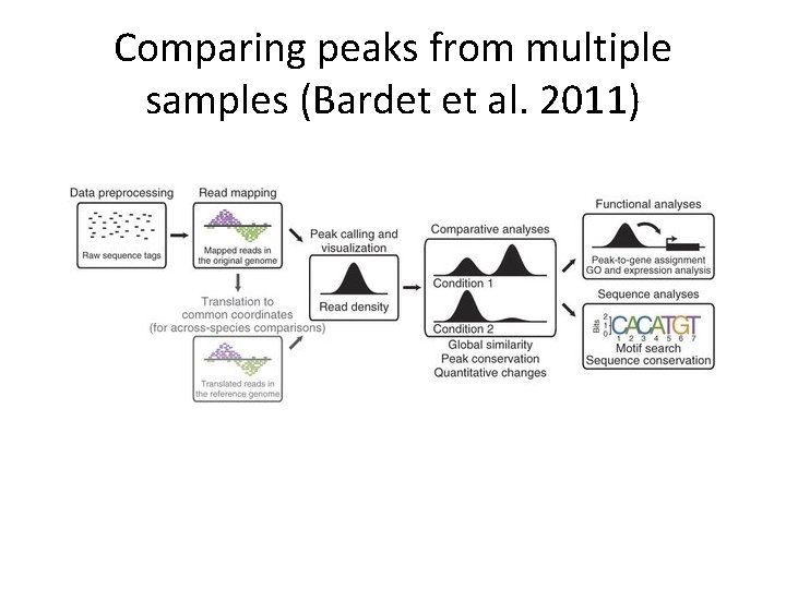 Comparing peaks from multiple samples (Bardet et al. 2011) 