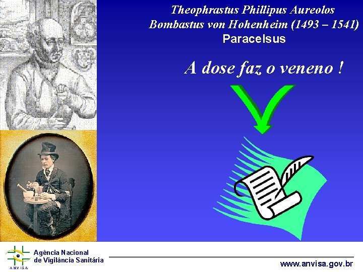 Theophrastus Phillipus Aureolos Bombastus von Hohenheim (1493 – 1541) Paracelsus A dose faz o