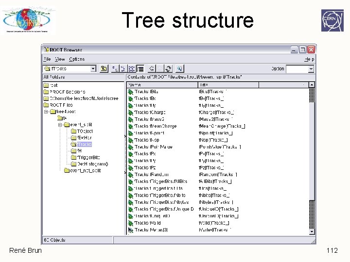 Tree structure René Brun 112 Tree structure René Brun 112