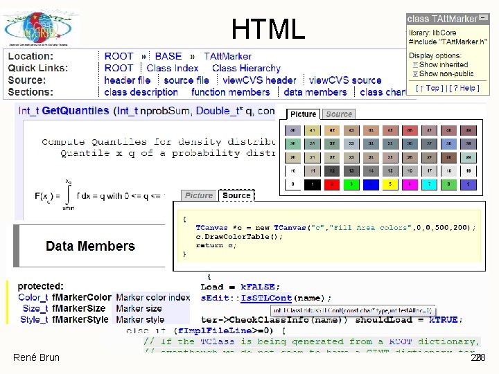 HTML René Brun 28 28 HTML René Brun 28 28