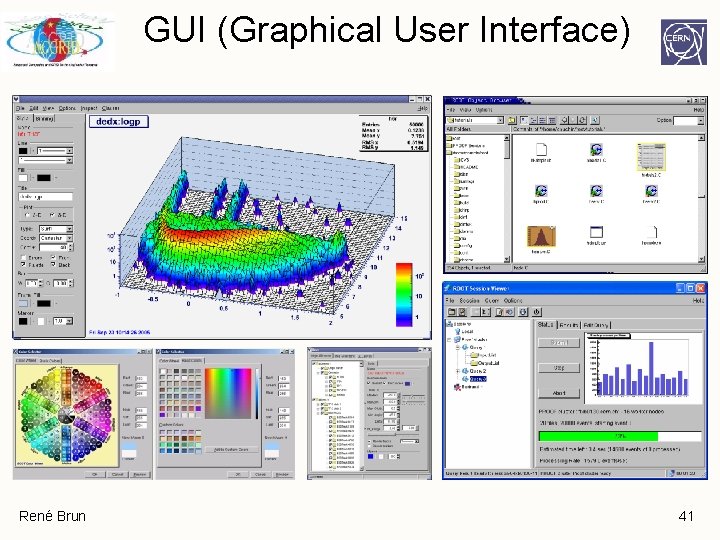 GUI (Graphical User Interface) René Brun 41 GUI (Graphical User Interface) René Brun 41