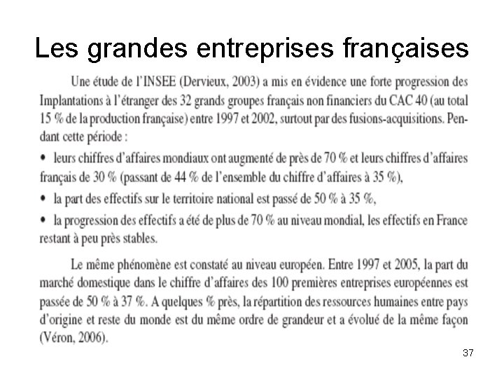 Les grandes entreprises françaises 37 