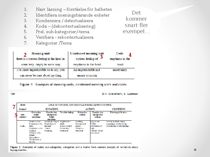 1. 2. 3. 4. 5. 6. 7. 2 7 5 Naiv läsning – förståelse