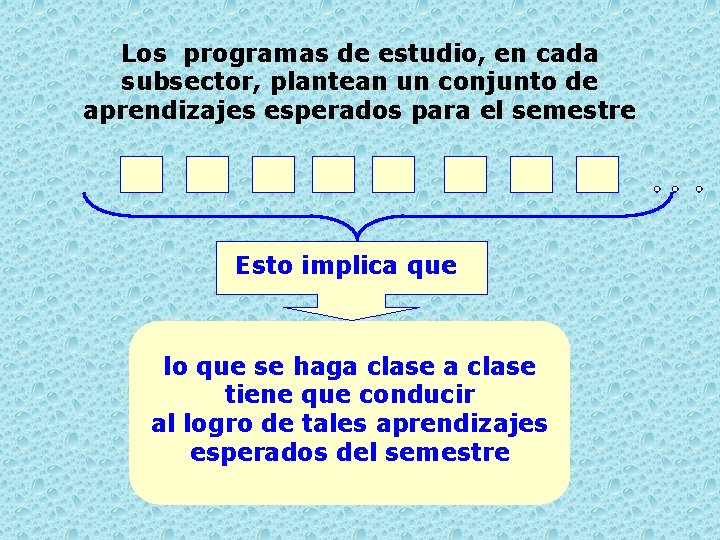 Los programas de estudio, en cada subsector, plantean un conjunto de aprendizajes esperados para