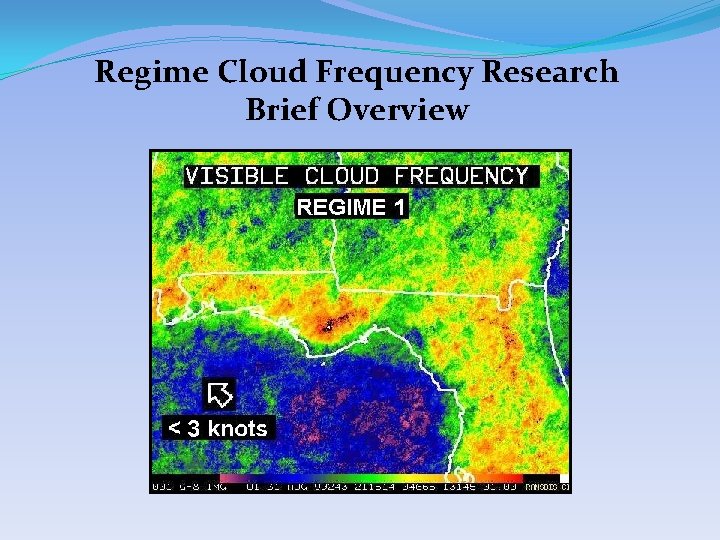 Regime Cloud Frequency Research Brief Overview 