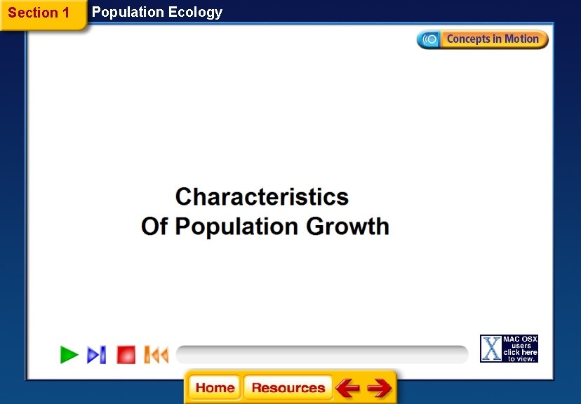 Section 1 Population Ecology 