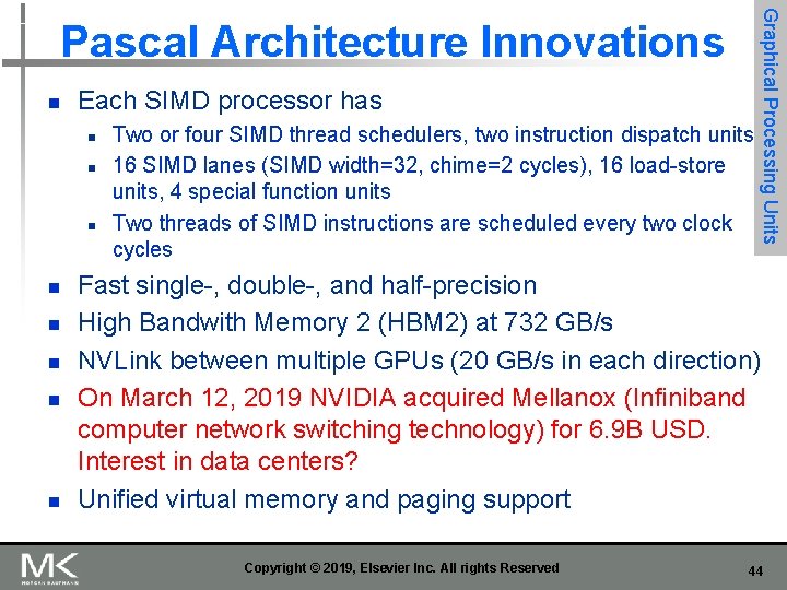 n Each SIMD processor has n n n n Two or four SIMD thread