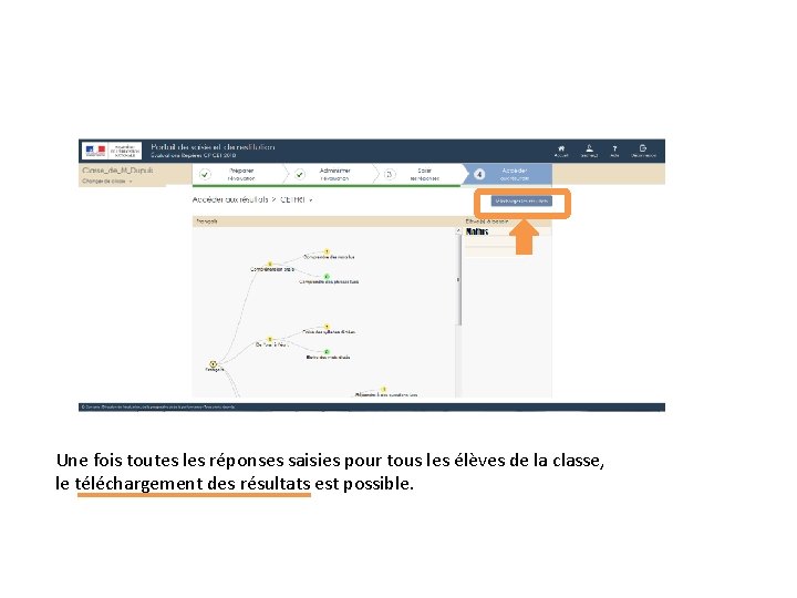  Une fois toutes les réponses saisies pour tous les élèves de la classe,