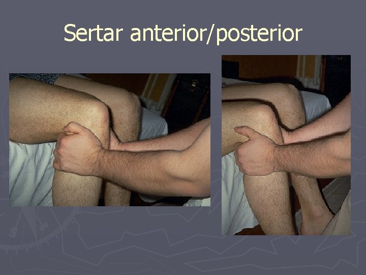 Sertar anterior/posterior Sertar anterior/posterior