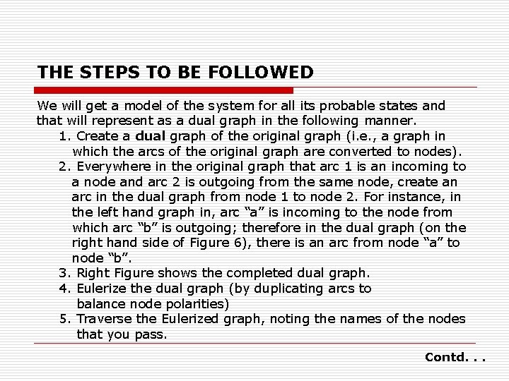 THE STEPS TO BE FOLLOWED We will get a model of the system for
