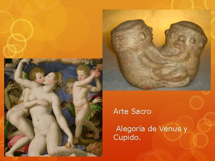 Arte Sacro Alegoría de Venus y Cupido. 