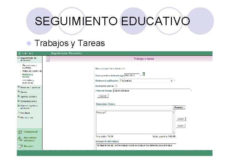 SEGUIMIENTO EDUCATIVO l Trabajos y Tareas 