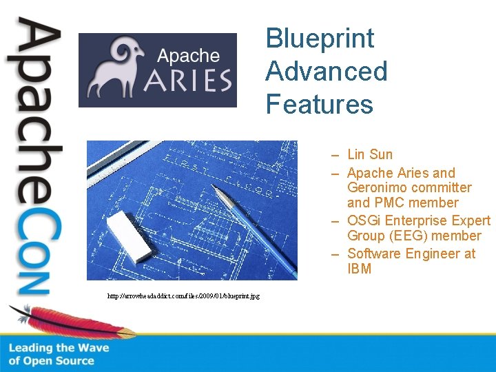 Blueprint Advanced Features – Lin Sun – Apache Aries and Geronimo committer and PMC